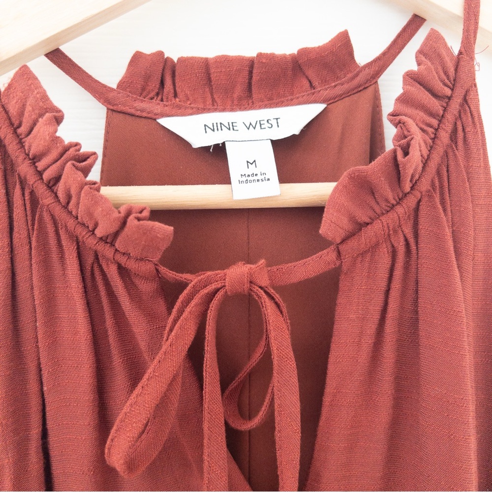 Nine West Rust or Terracotta Maxi Dress - Picture 2 of 5